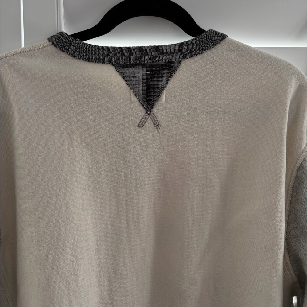 Todd Snyder Cream and Gray Two-Tone Sweatshirt - Picture 10 of 14